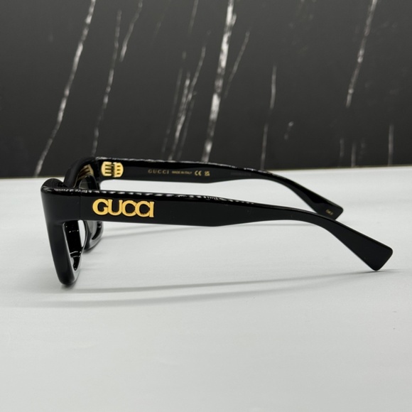 NEW GG1773S 001 GUCCI BLACK GREY CAT EYE WOMEN GUCCI SUNGLASSES - Picture 7 of 12